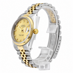 Rolex Datejust 31MM 68273 Two Tone Champagne Diamond Dial Watch